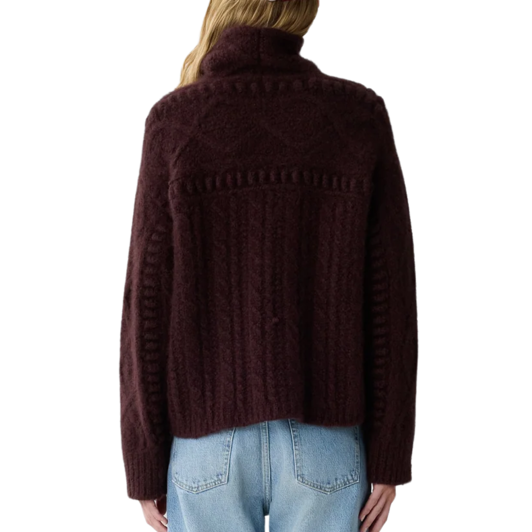 Super Cloud Turtleneck in Fig