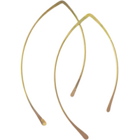 Curving Threader Hoops in Gold