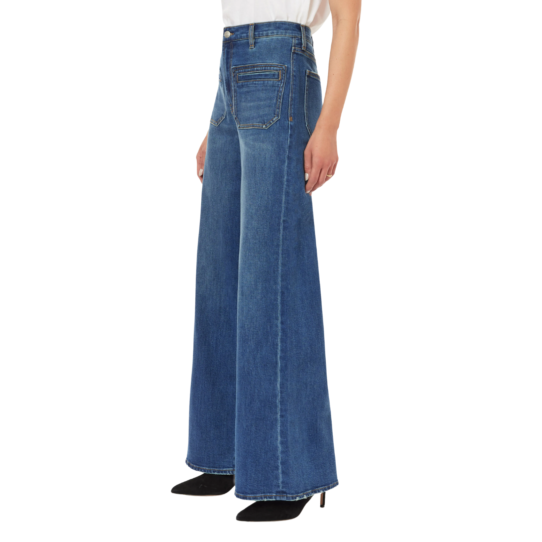 Emerson Patch Pocket Relaxed Flare in Bay