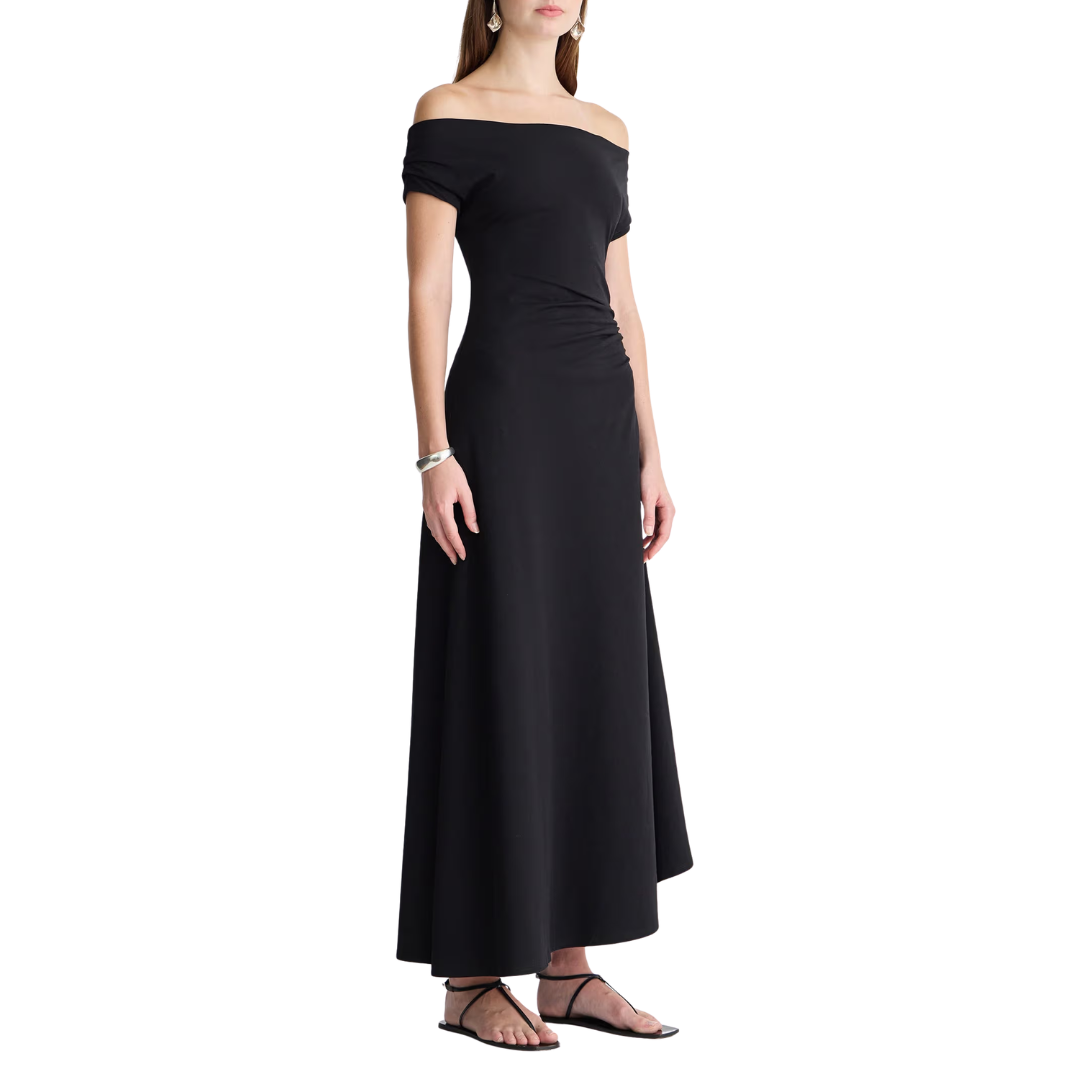 Marles Off The Shoulder Dress in Black