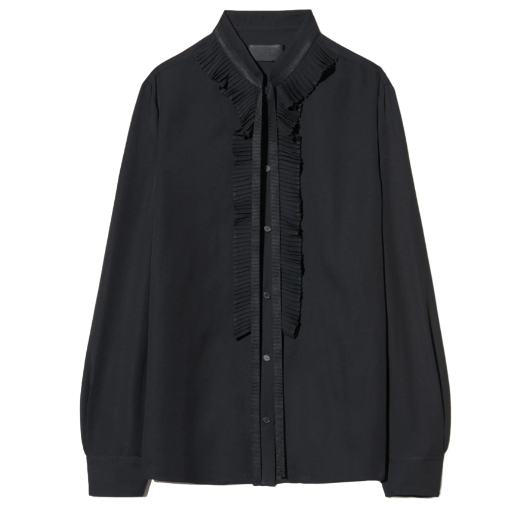 Bertille Silk Shirt in Black