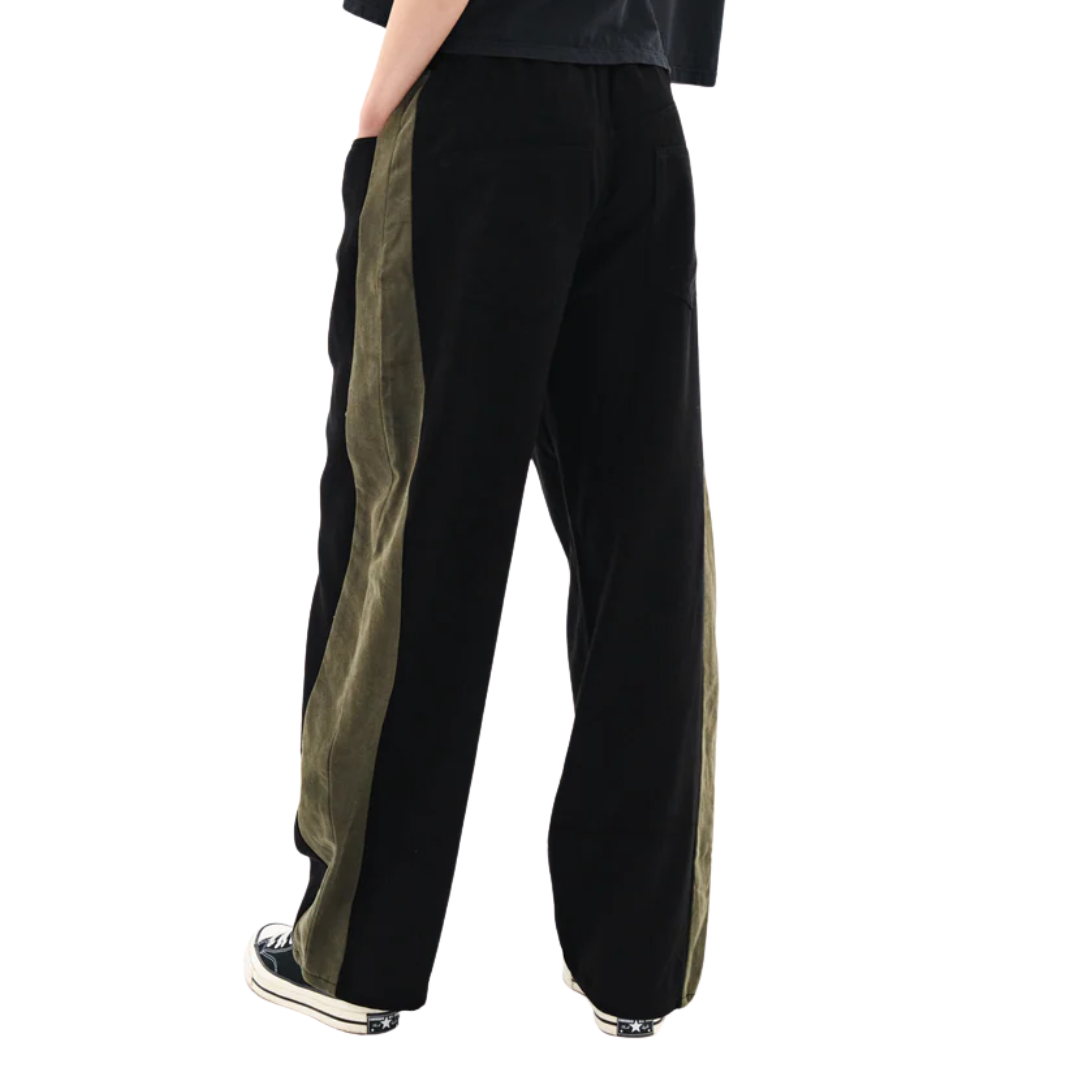 Cancun Pant in Safari Green/Black