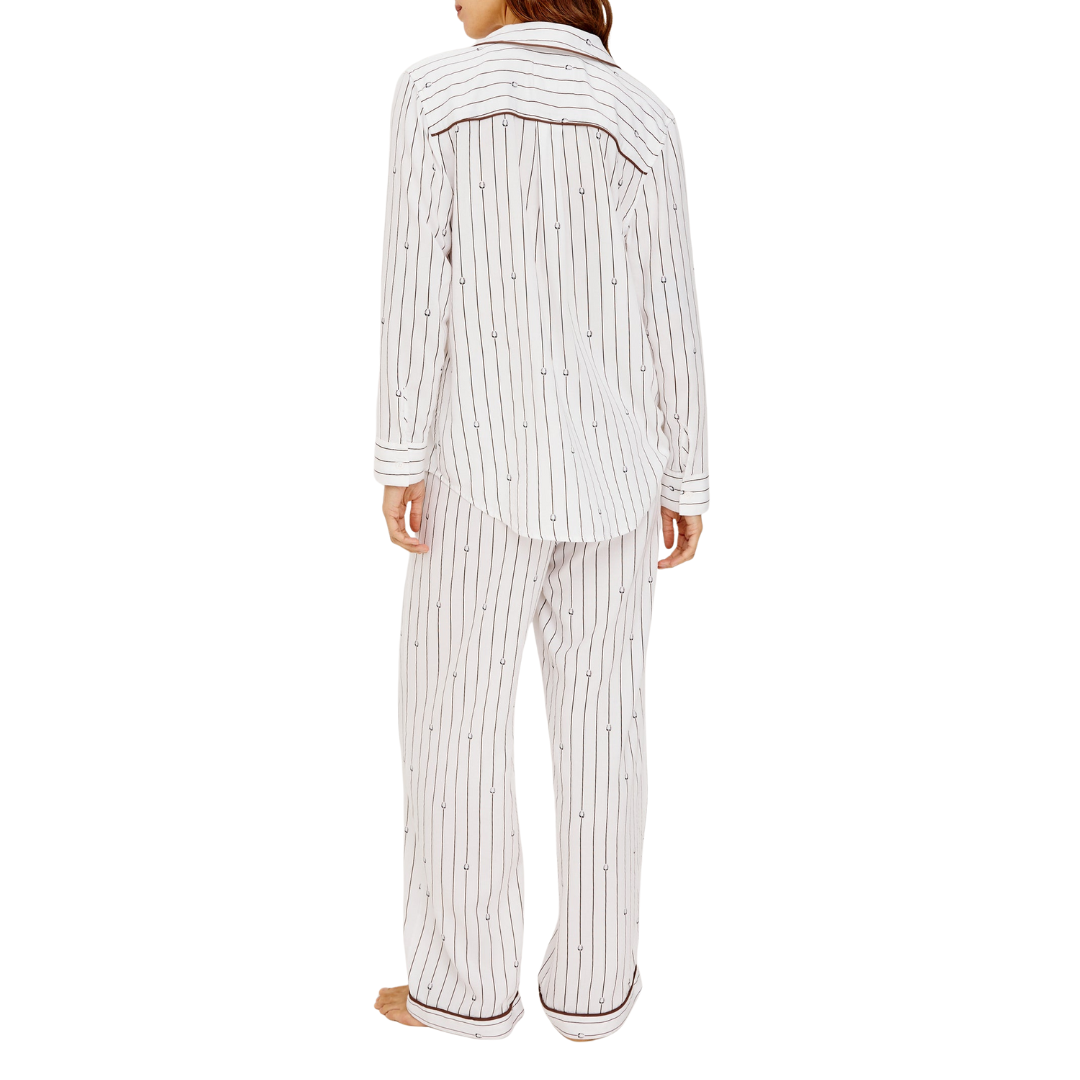 Luna Pajama Set in Striped Lucky Horseshoes