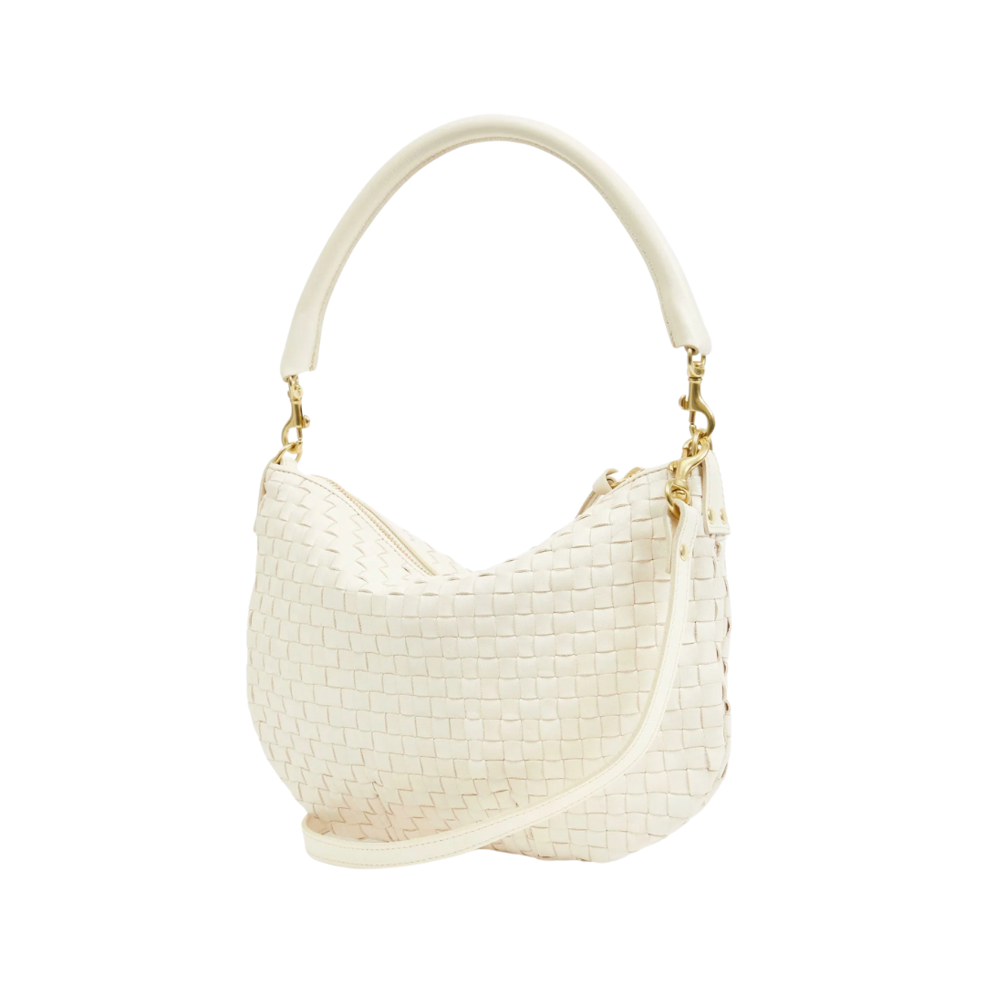 Petit Moyen in Cream Woven Checker