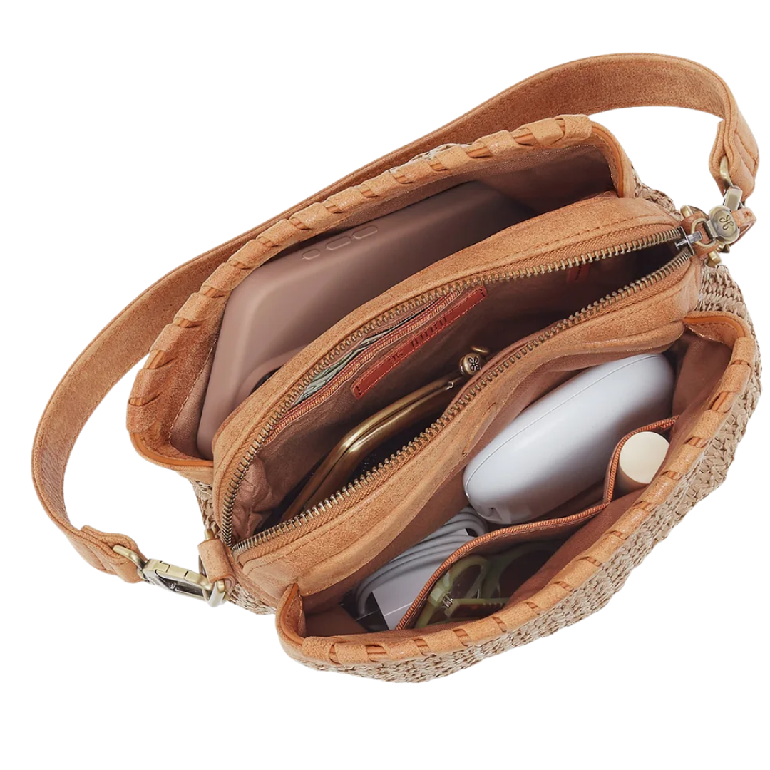 Starr Convertible Shoulder Bag in Meadow Woven Straw