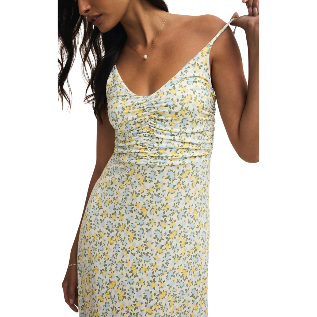 Faya Idra Ditsy Maxi Dress in Cloud