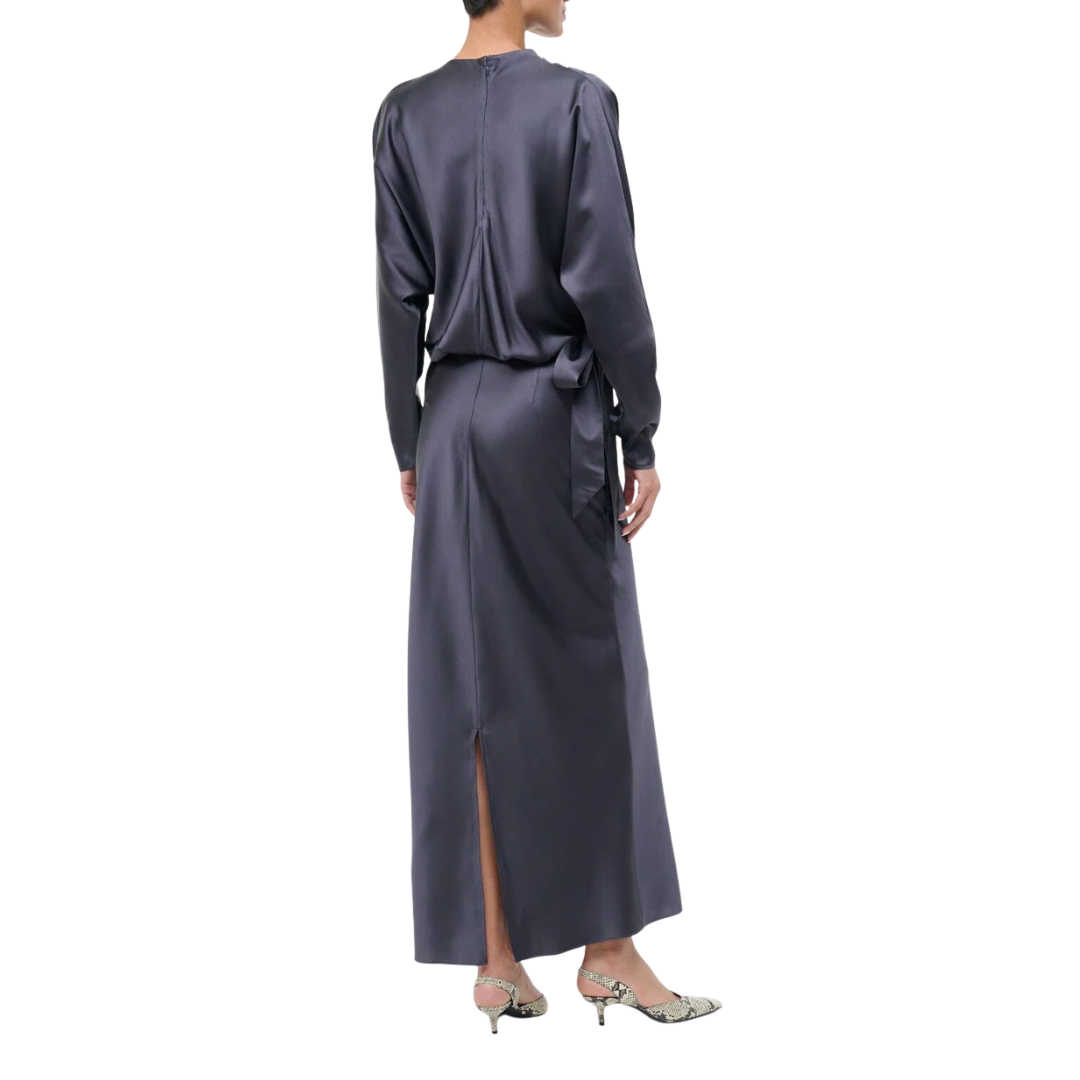 Phoebe Silk Dress in Nocturne