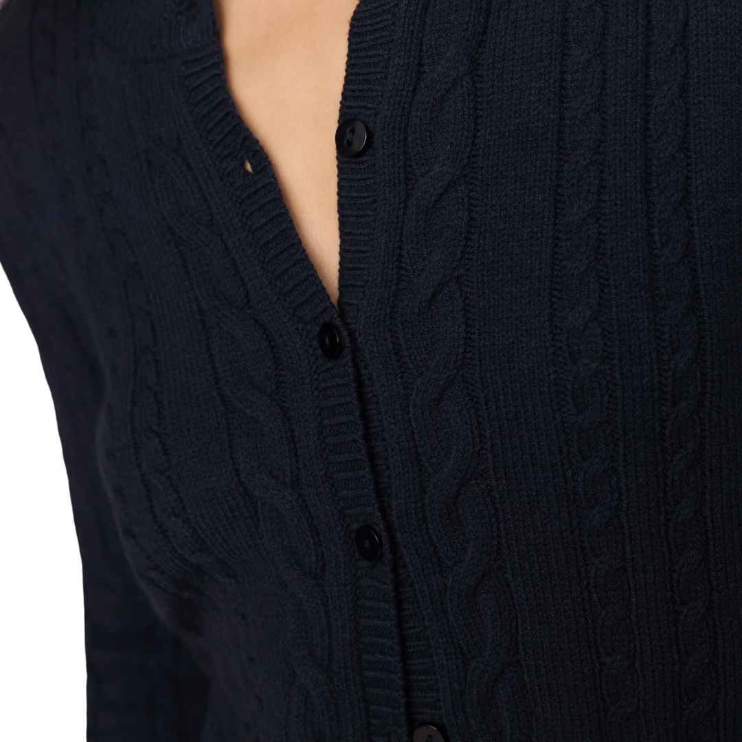 Cera Long Sleeve Cardigan in Eclipse