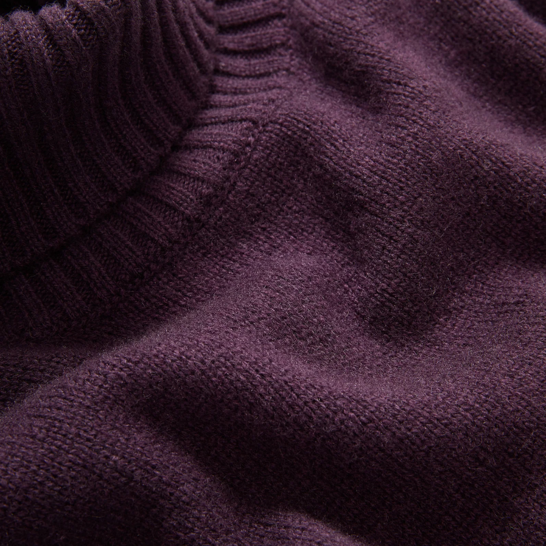 Mazzy Cashmere Sleeveless Sweater in Eggplant
