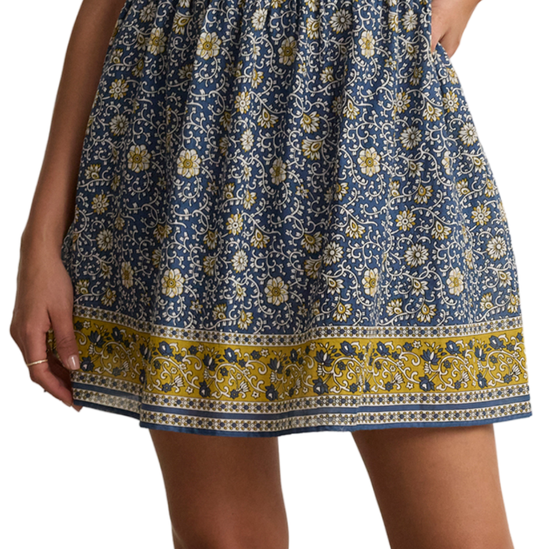 Marla Dress in Blue Floral