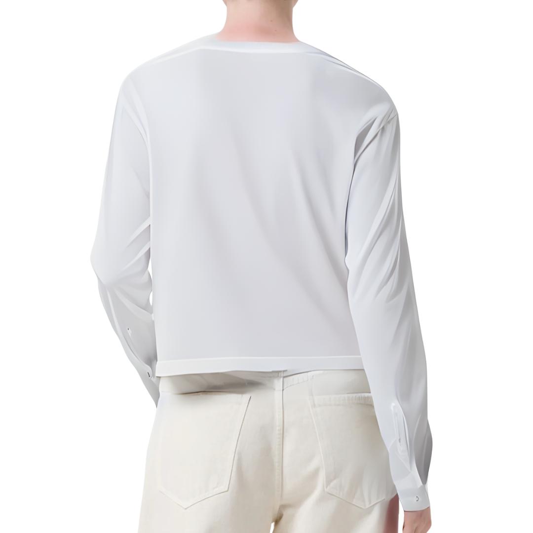 Sydney Long Sleeve Tee in White