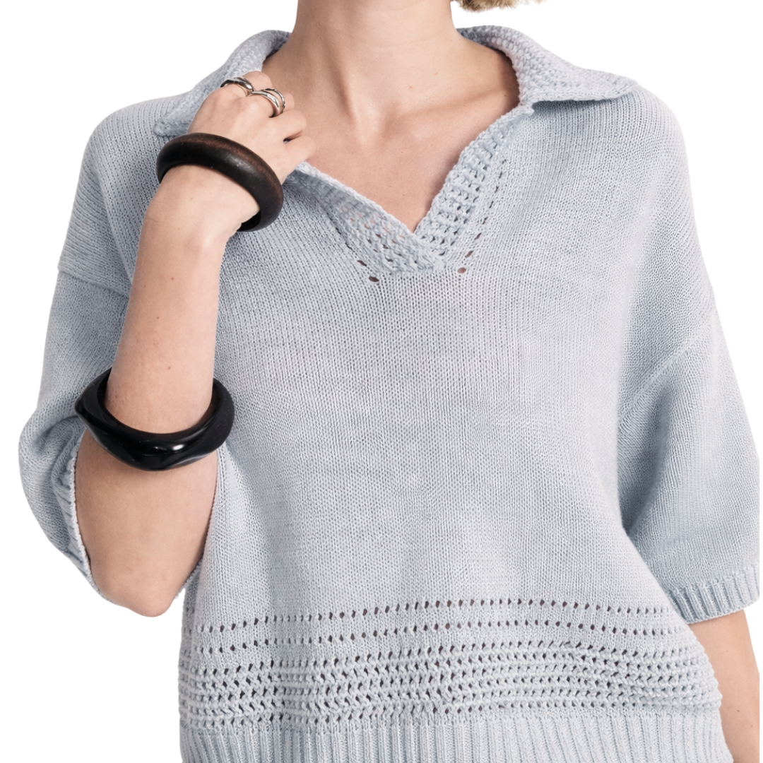 Winslow Polo Top in Ice