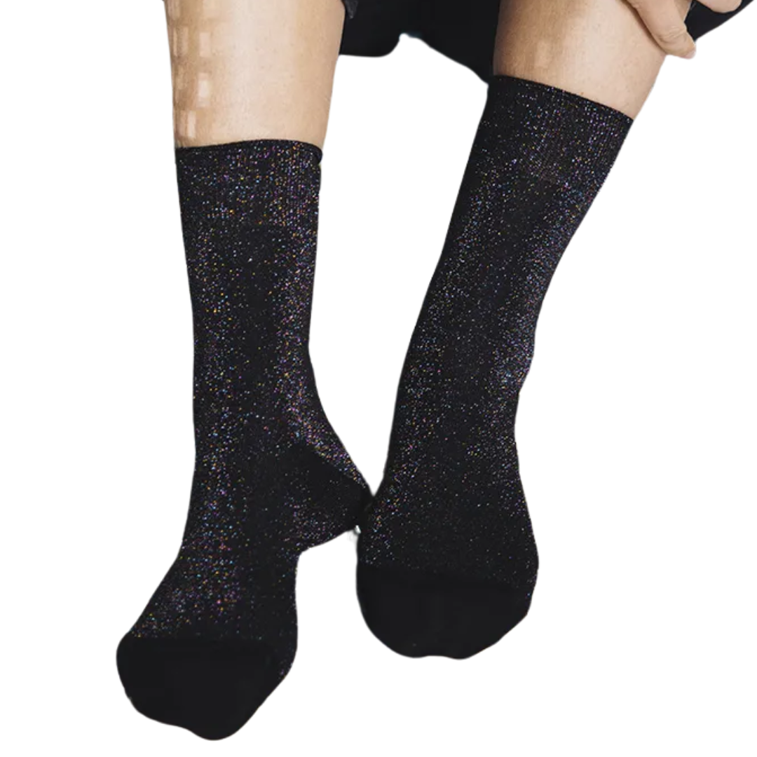 Disco Socks in Black