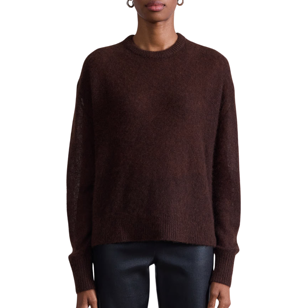 Softest Tissue Weight Sweater in Chocolate