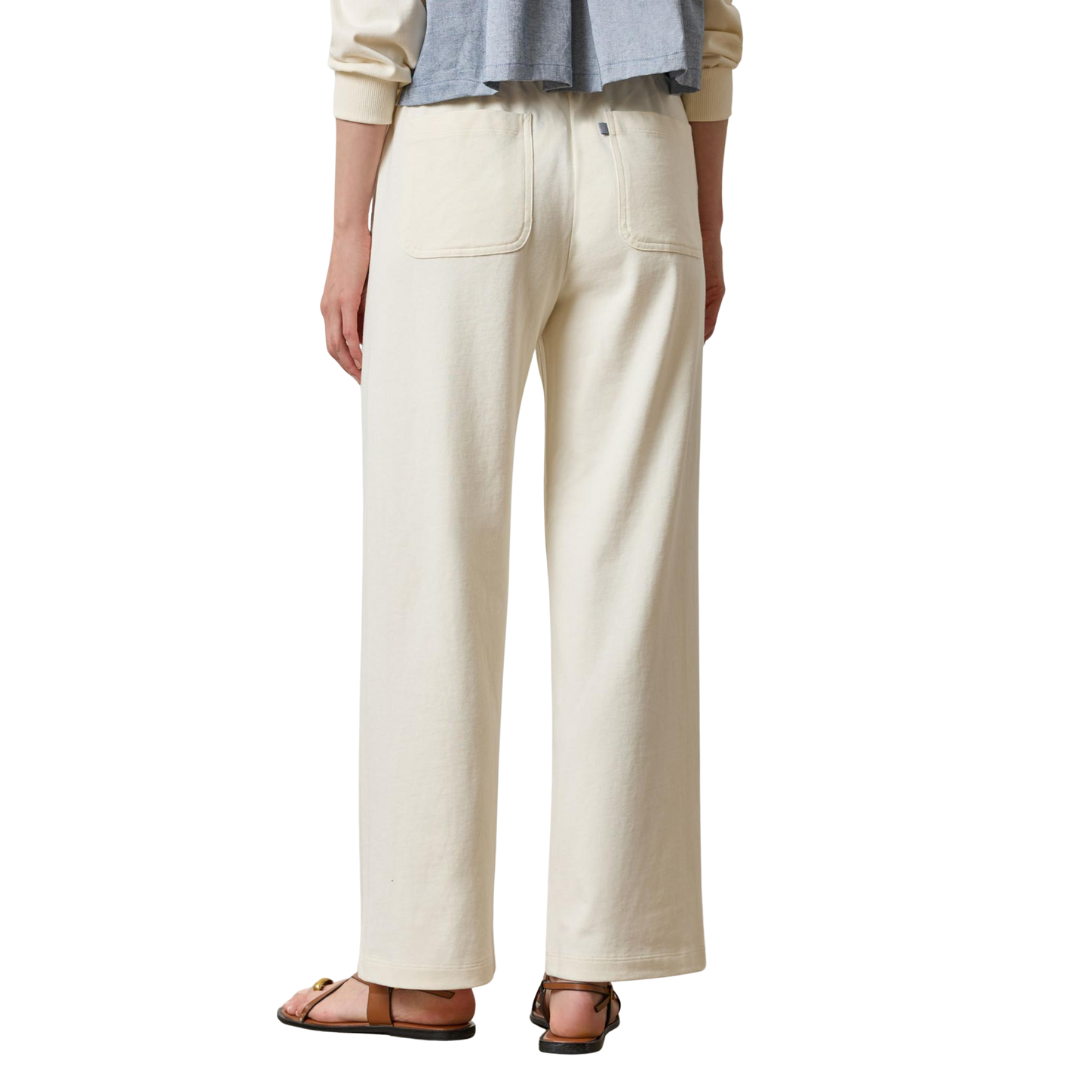 Drawcord Wide Leg Pant in Magnolia