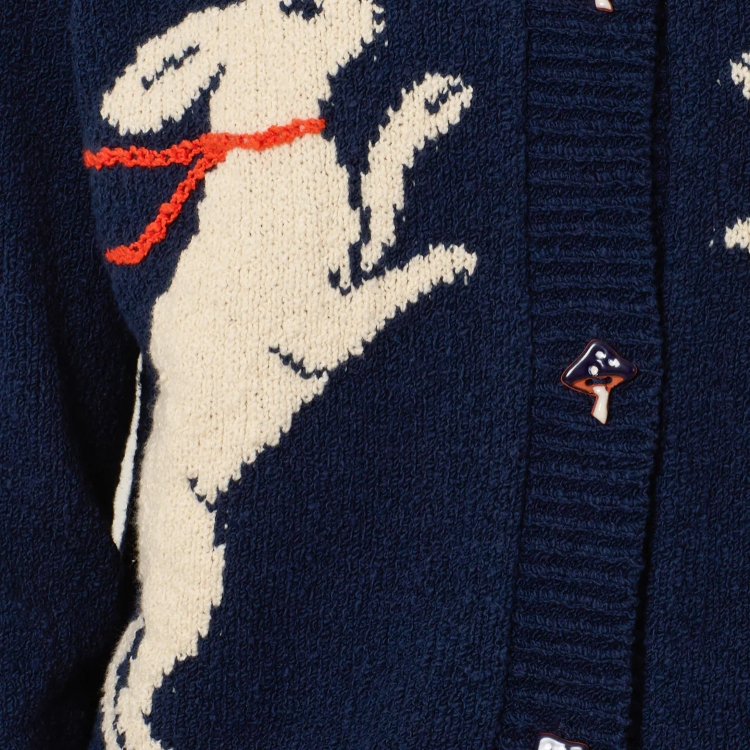 Sammi Midnight Hare Cardigan in Dark Blue