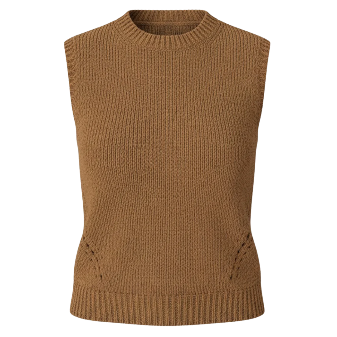 Priscilla Knit Top in Umber