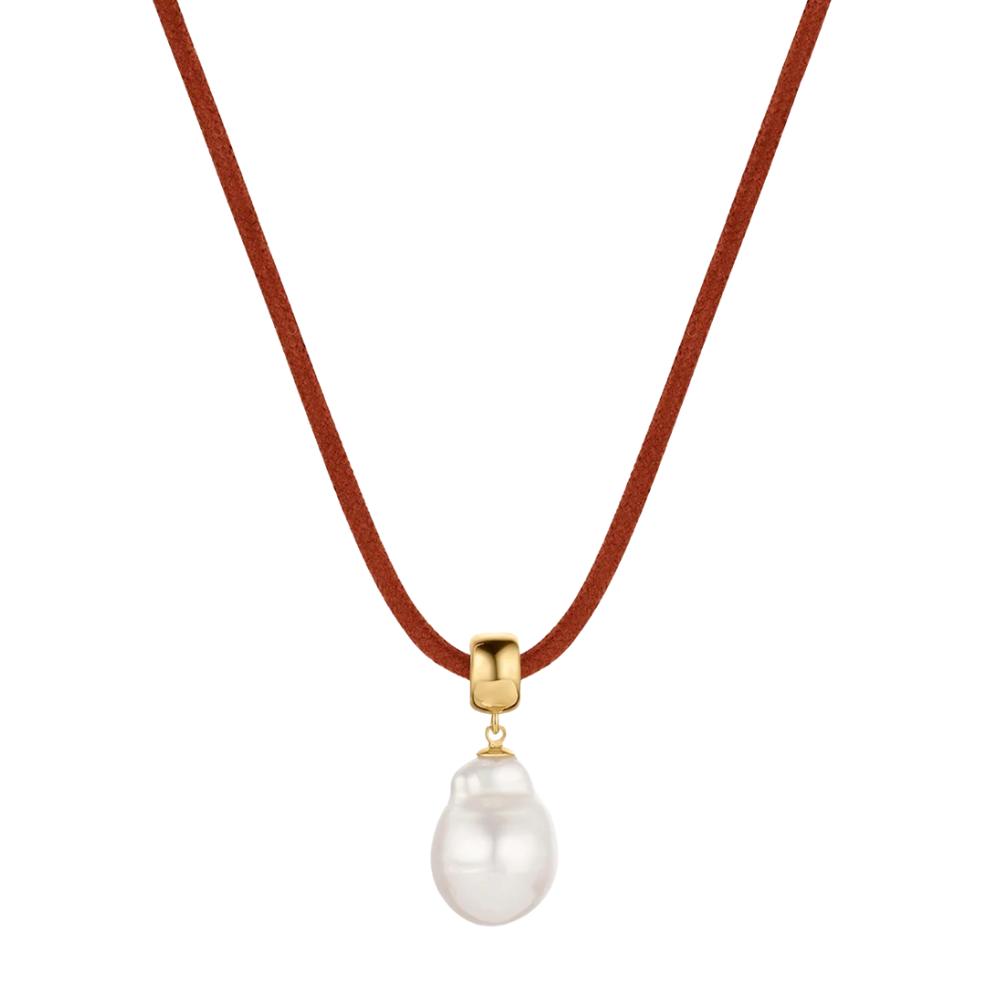 Talia Pearl Bail in 14k Gold Plated