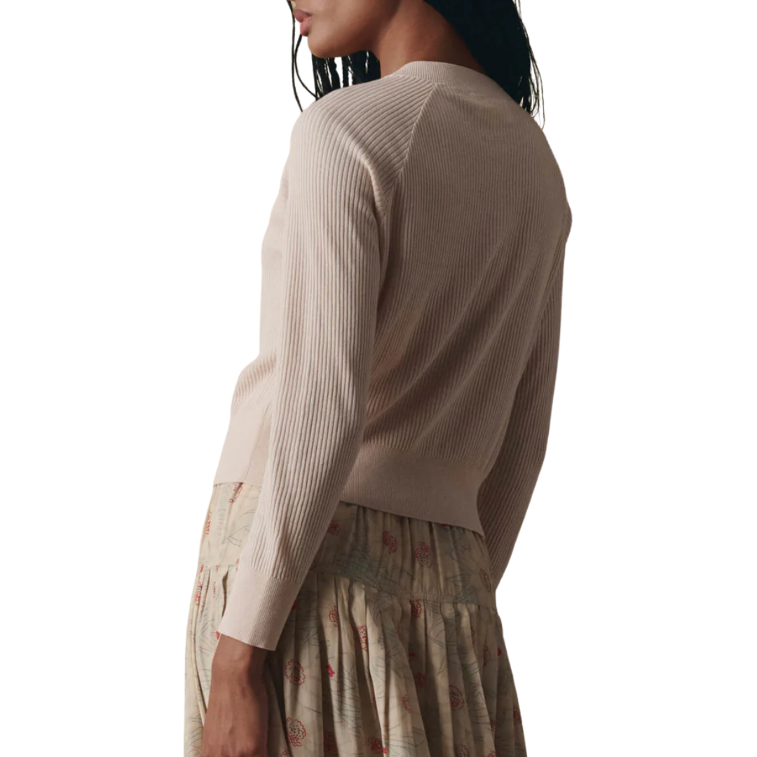 The Dainty Cardigan in Soft Petal