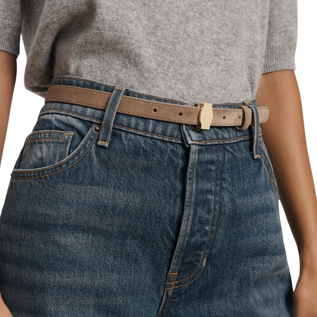 Dash Suede Belt in Bark