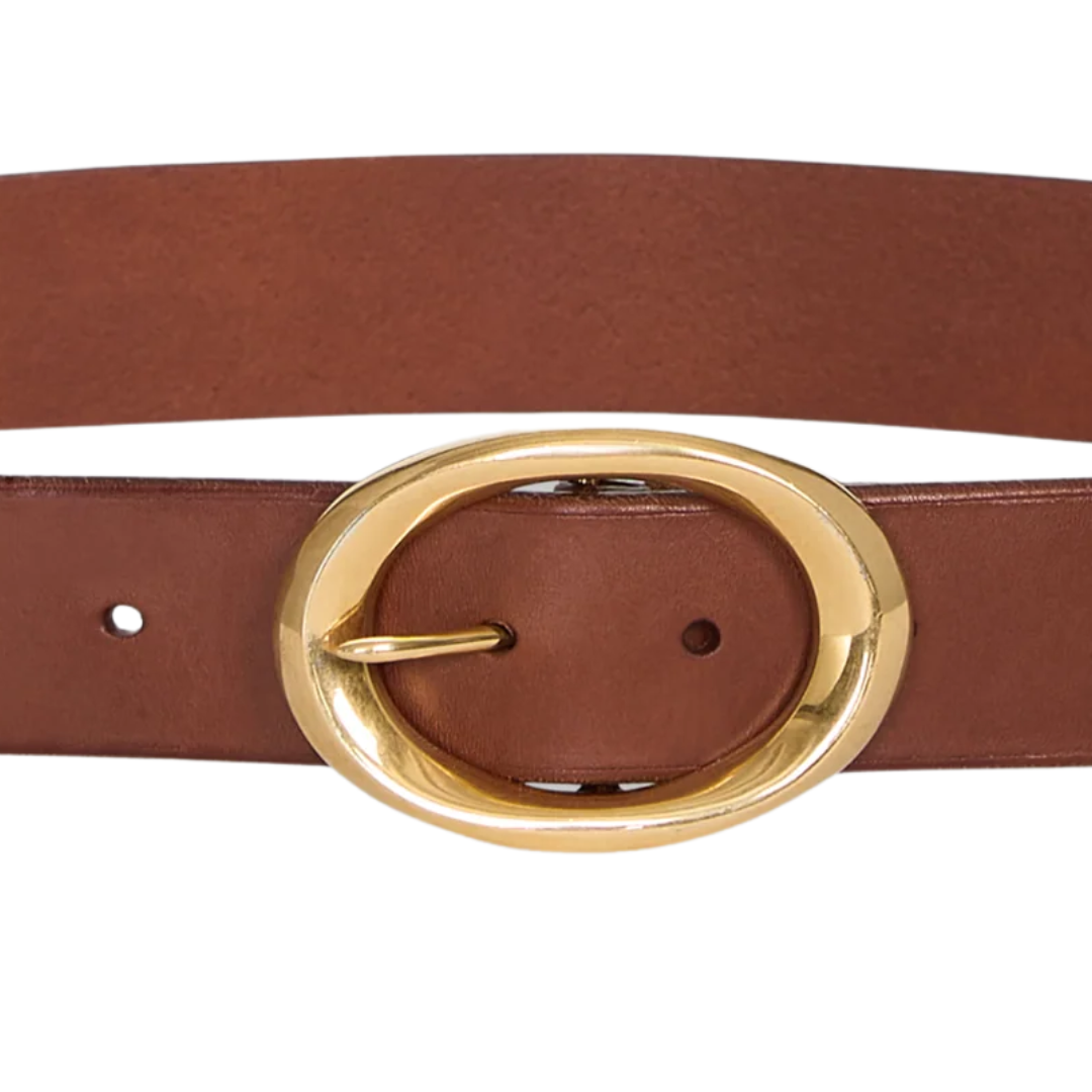 Wide Belt in Dark Luggage