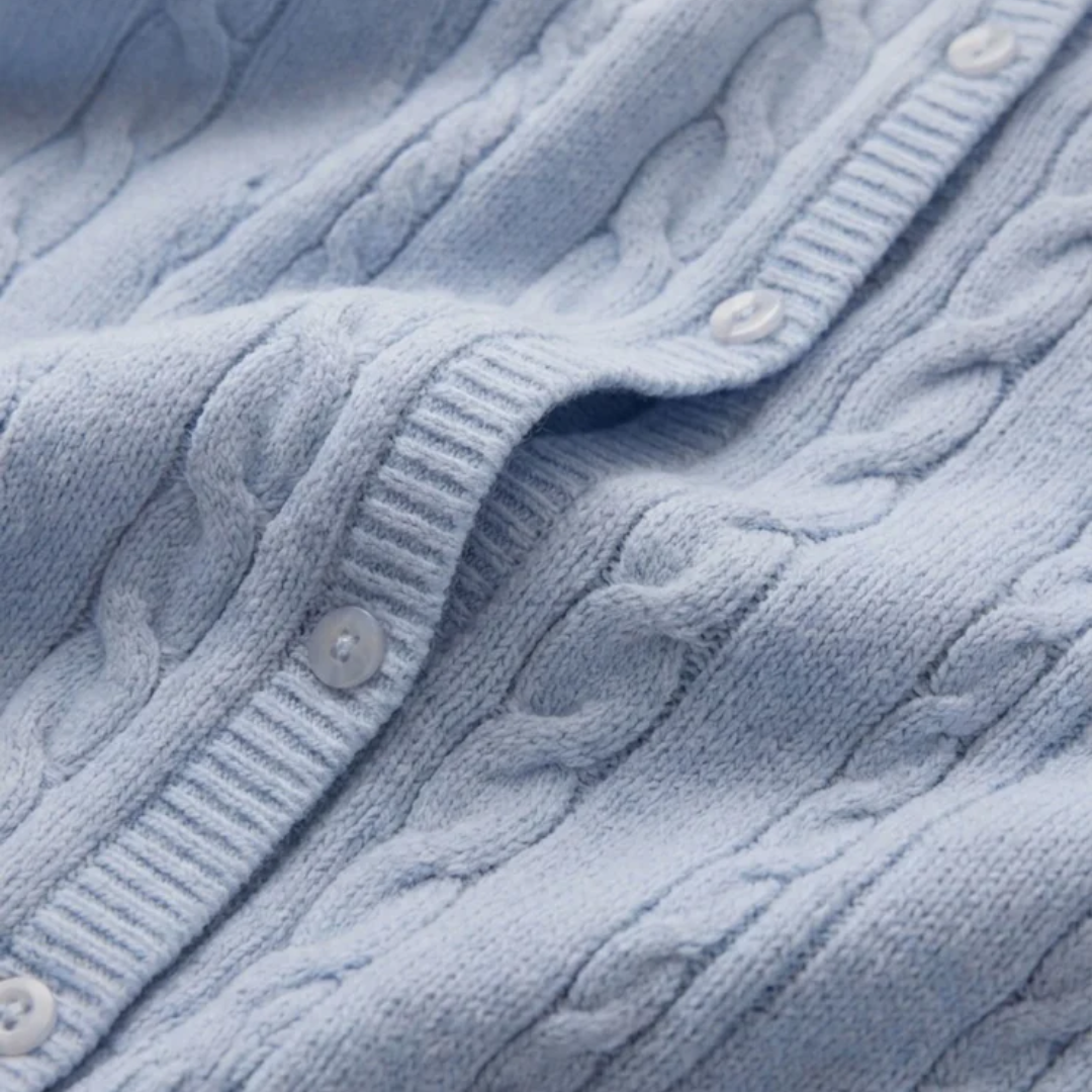 Cera Short Sleeve Cardigan in Skyline