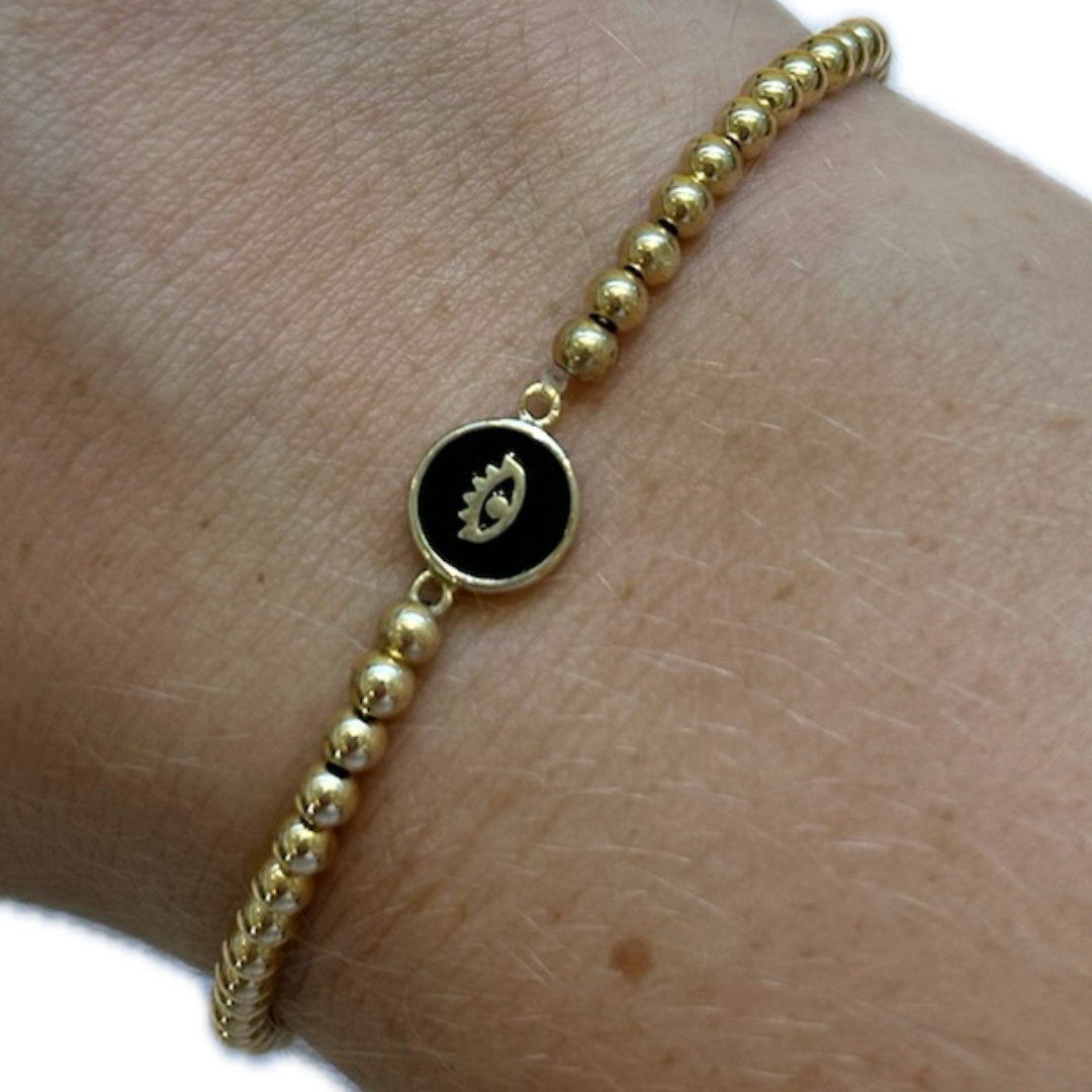 Gold Fill Evil Eye Bracelet