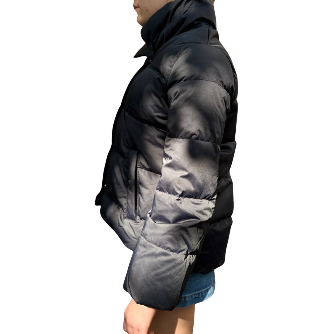 Bunta Funnel Down Jacket in Black