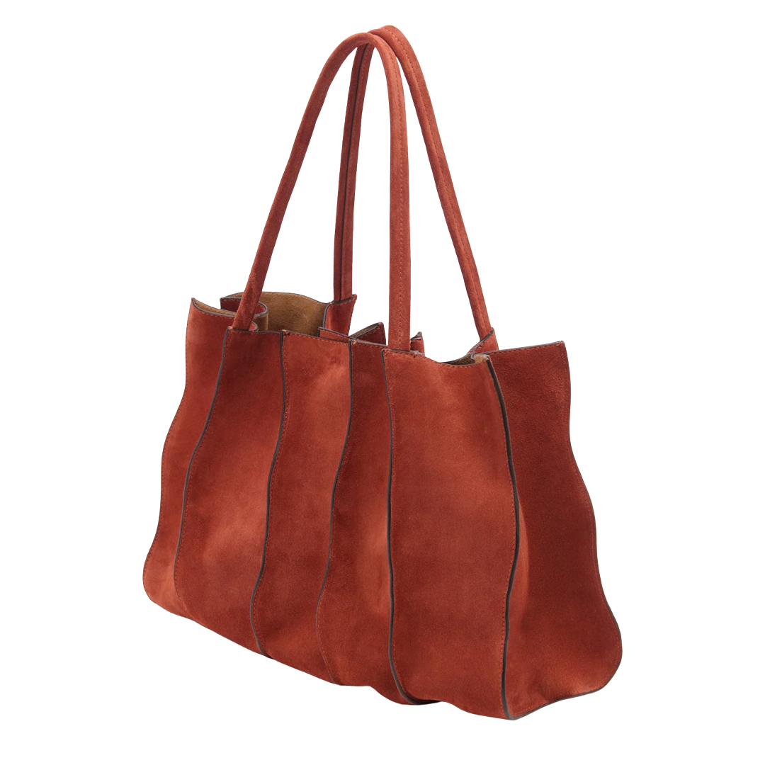 Adria Large Tote in Rust