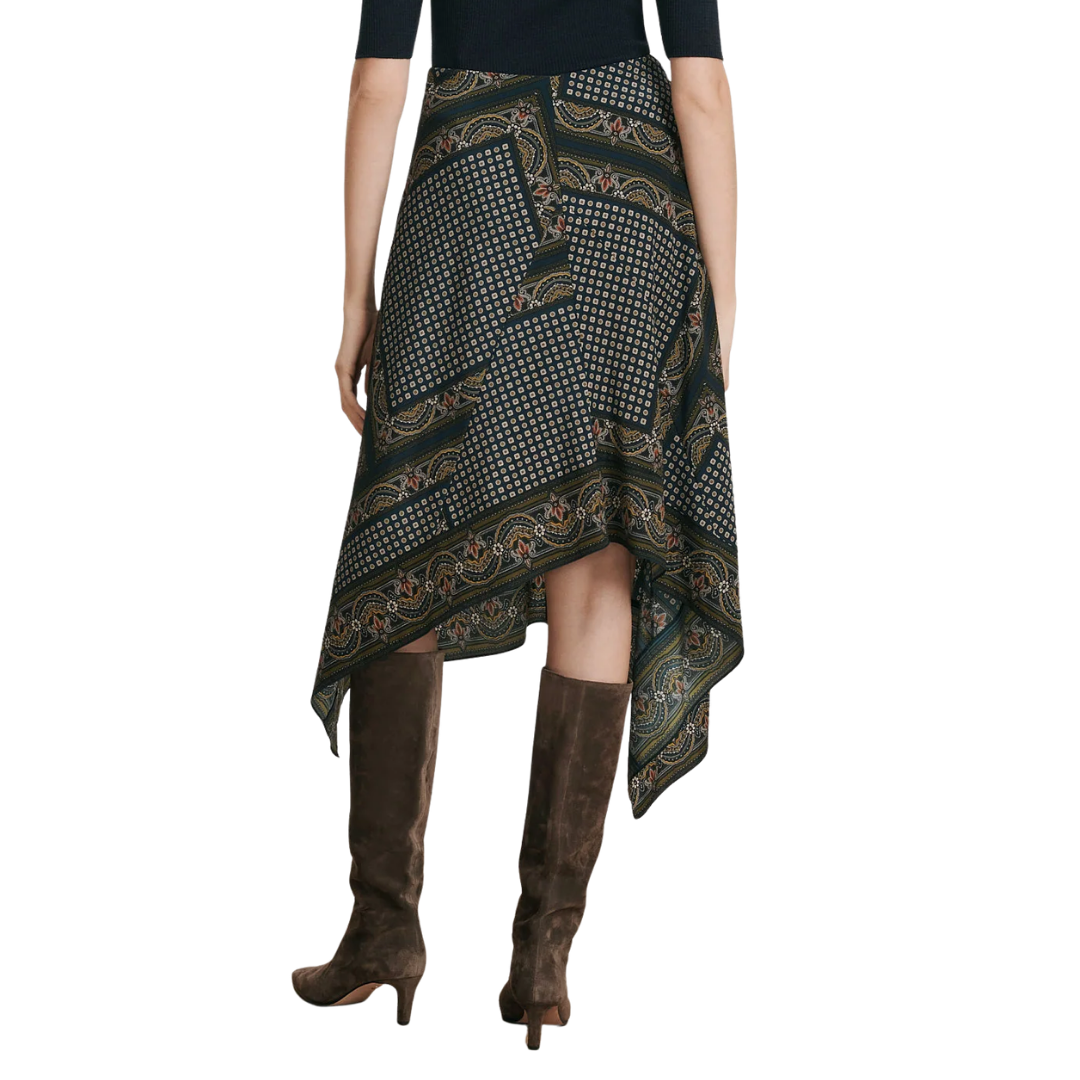 Hartley Skirt in Heritage Navy Multi