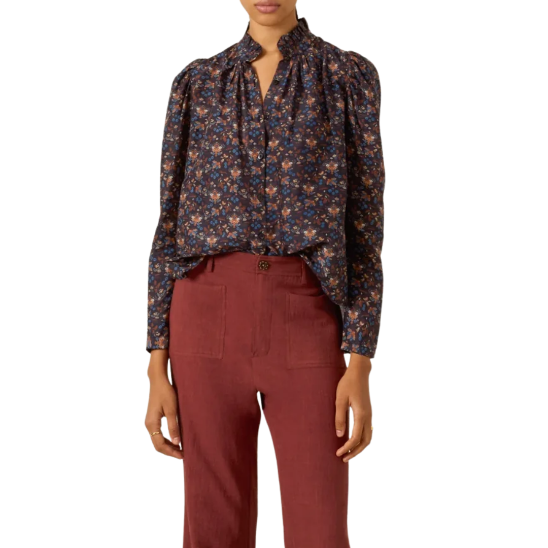 Artemis Indigo Kilim Shirt in Dark Blue