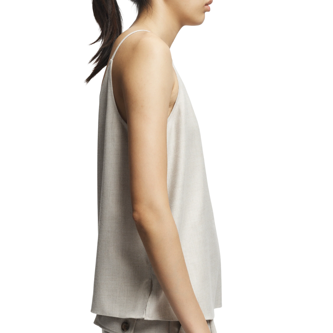 Keller V-Neck Swing Tank in Oatmeal
