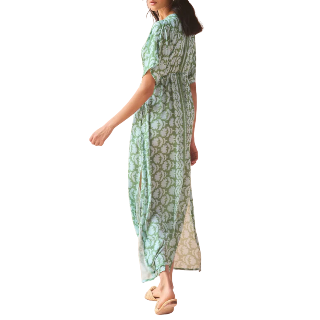 Pia Caftan in Marlie Matcha