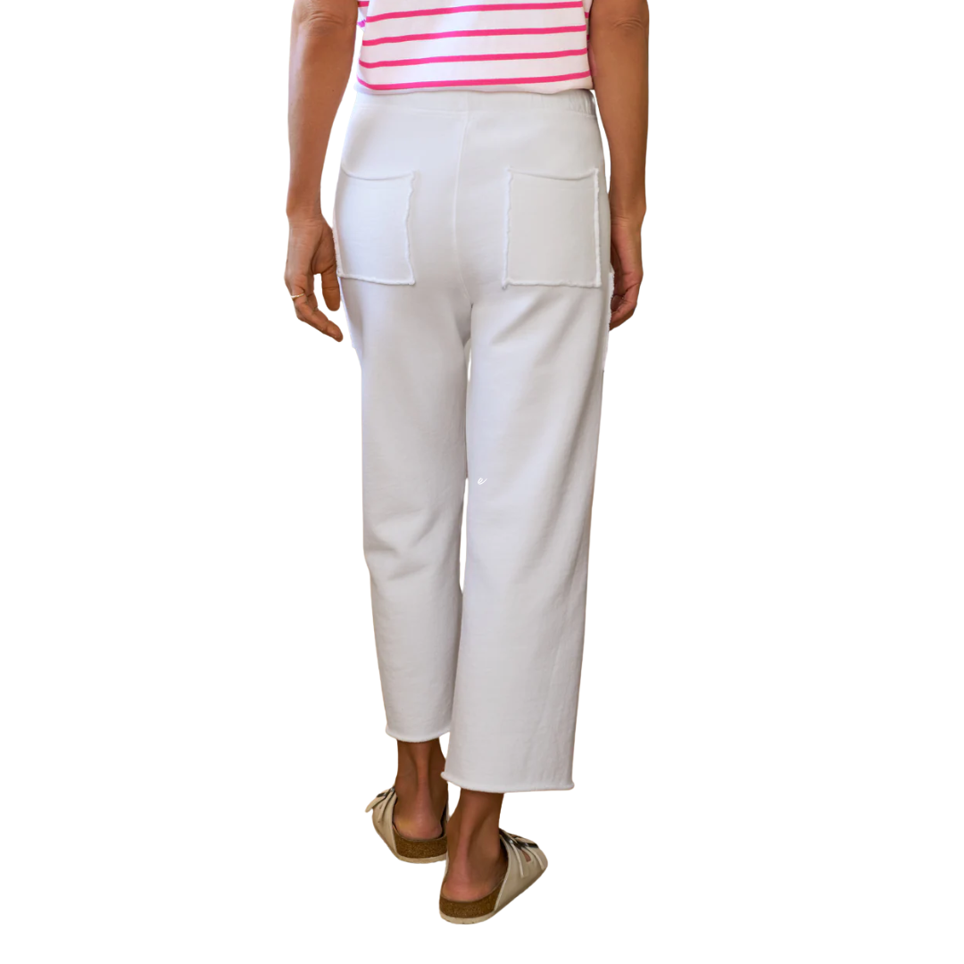 Penny Patch Pocket Sweatpant in White