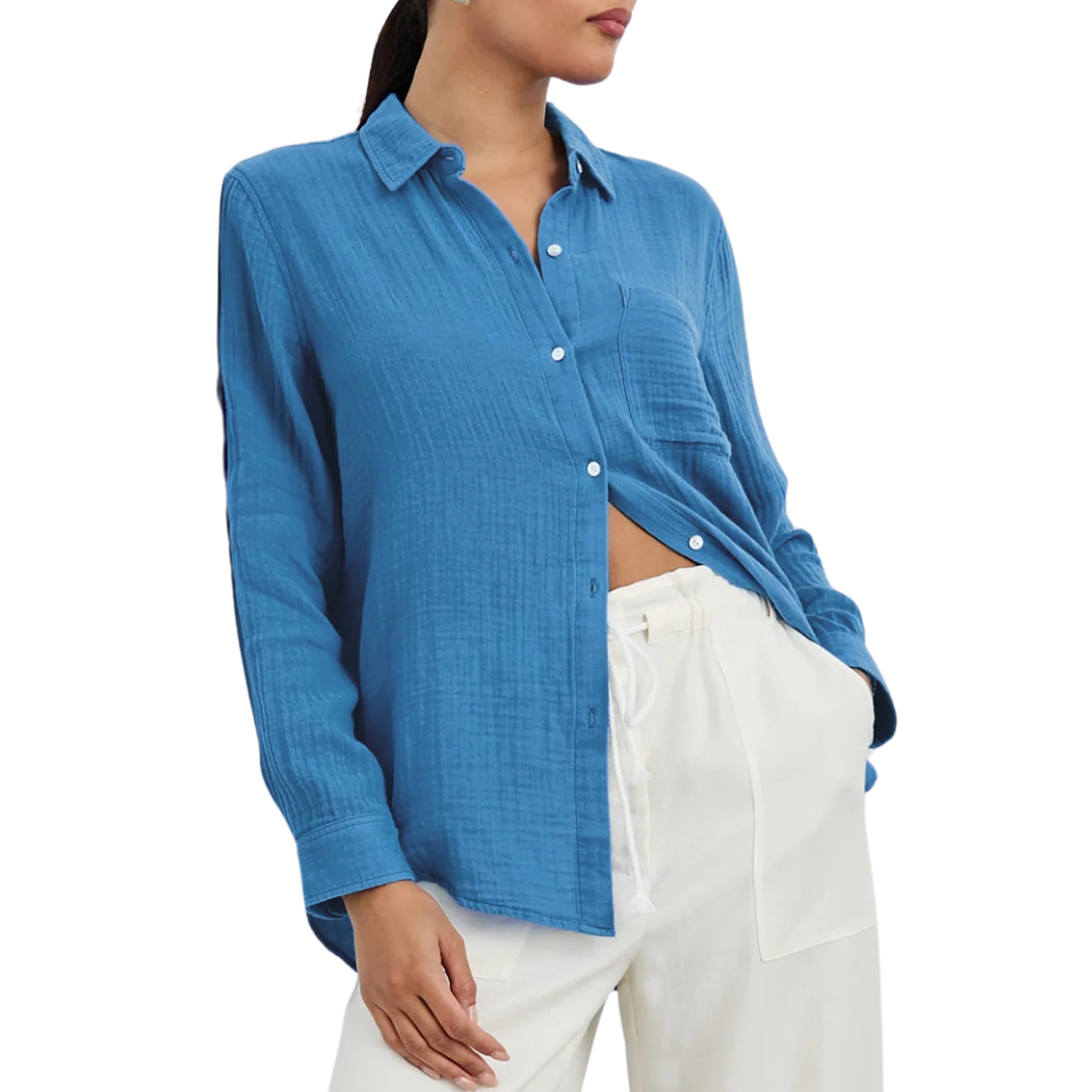 Ellis Shirt in French Blue