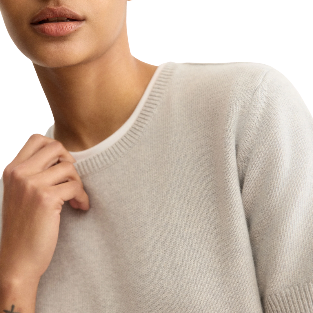Clarkson Short Sleeve Crewneck in Grey