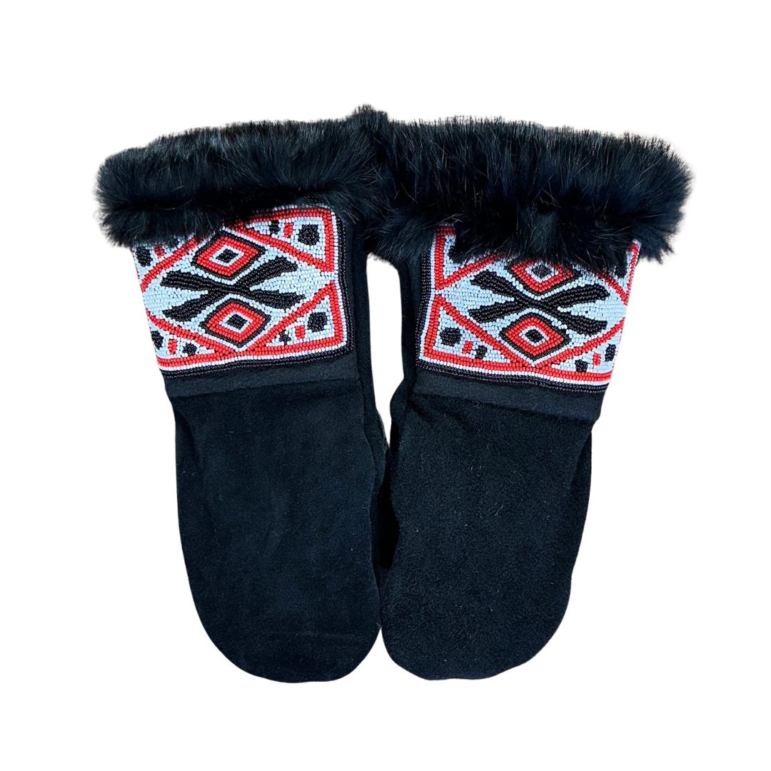 Nebesiiwoo Mittens in Black