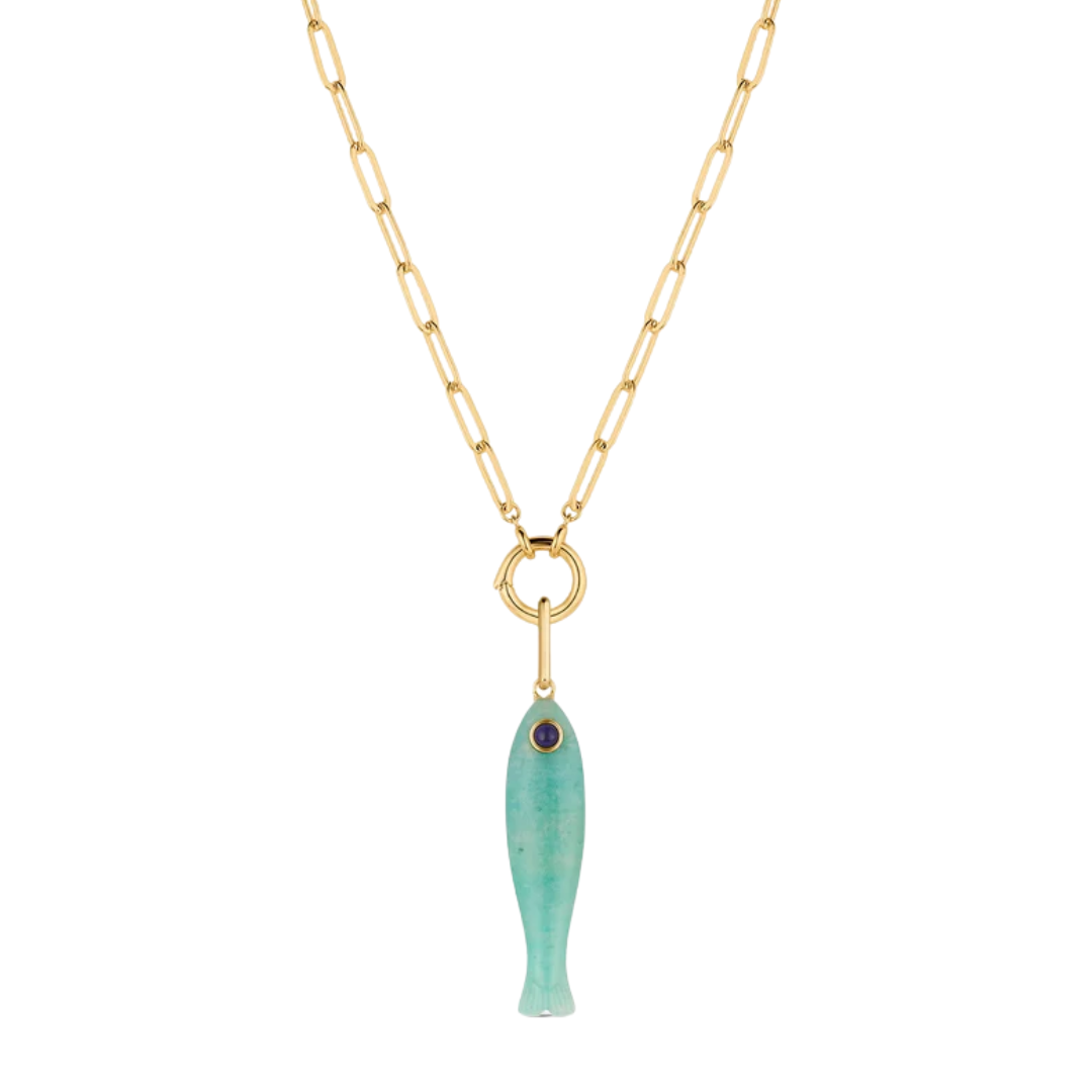 Fortuna Fish Bail in Amazonite