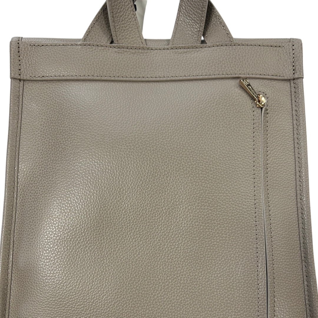 Leather Small Backpack in Turtledove