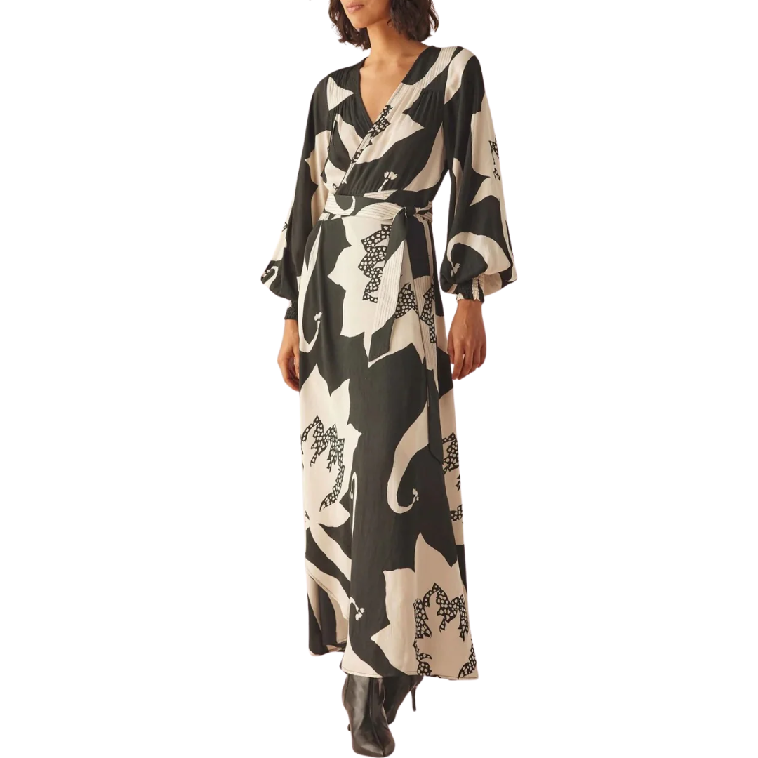 Lorelei Wrap Dress in Audrey Nocturne
