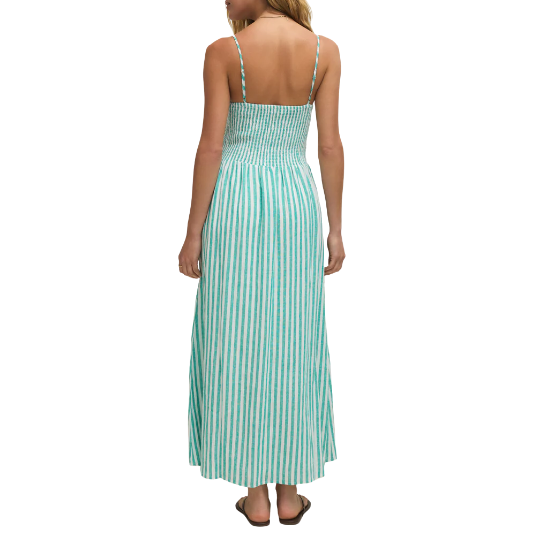 Bayside Stripe Maxi Dress in La Palma