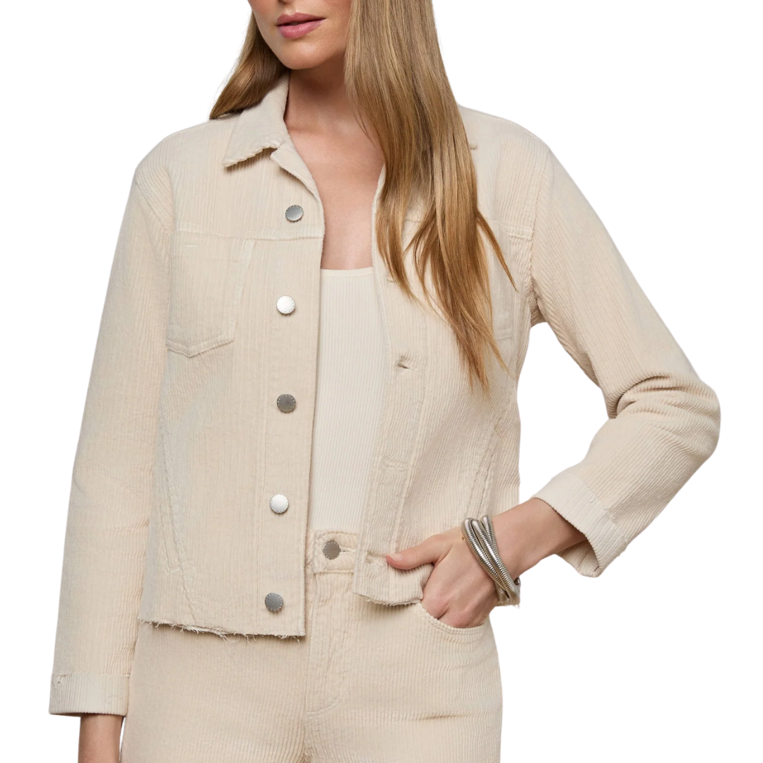 Janelle Corduroy Jacket in French Vanilla