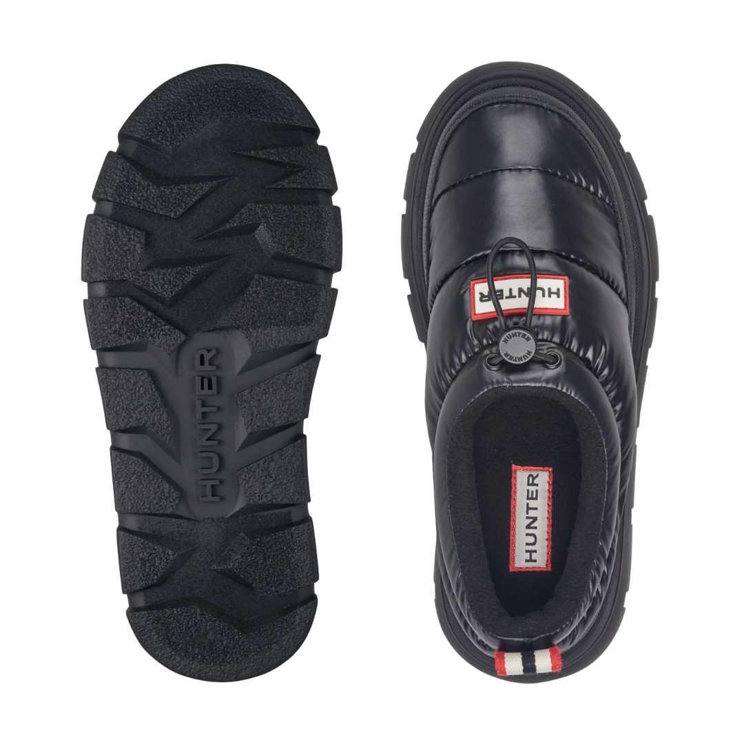 Madi Insulated Water Resistant Slip-on Mules in Black