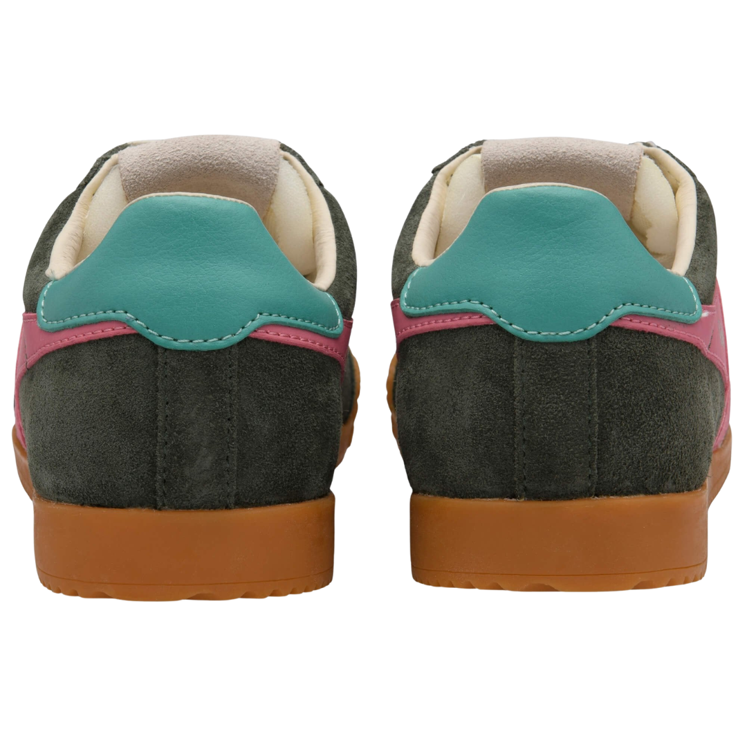 Elan Sneaker in Dark Khaki/Bubblegum/Sea Mist