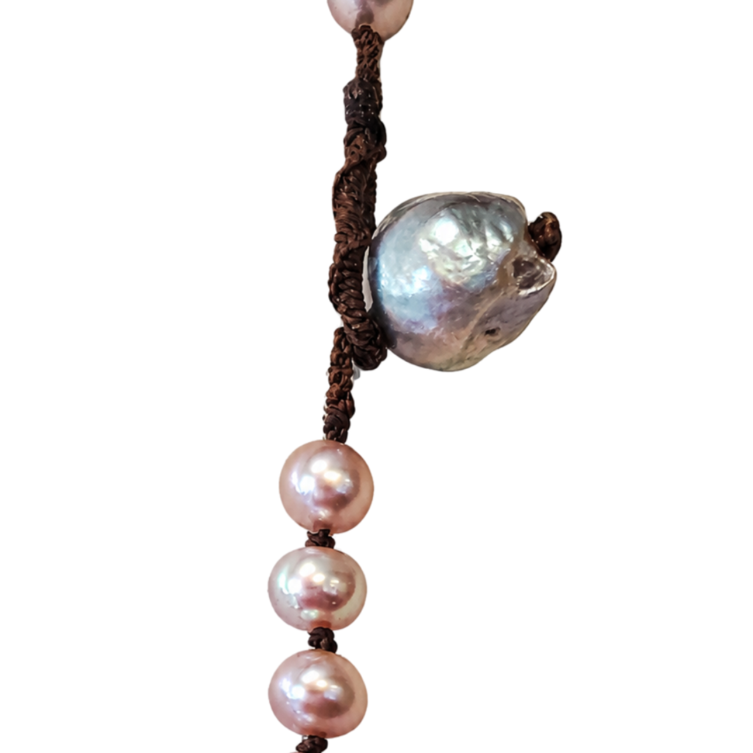 Fresh Water Baroque Pearls 41" Necklace