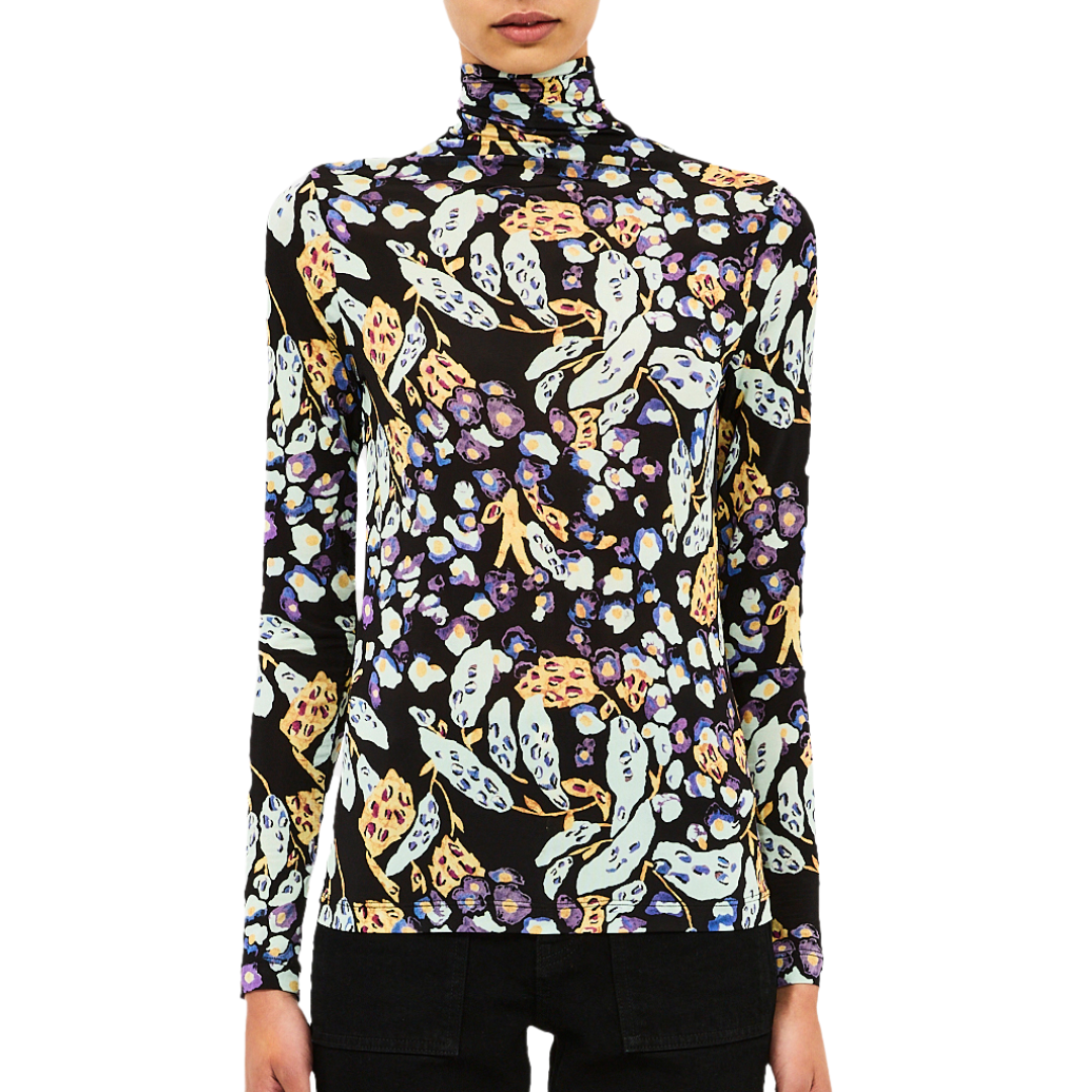 Aurelia Long Sleeve Jersey Top in Botanica