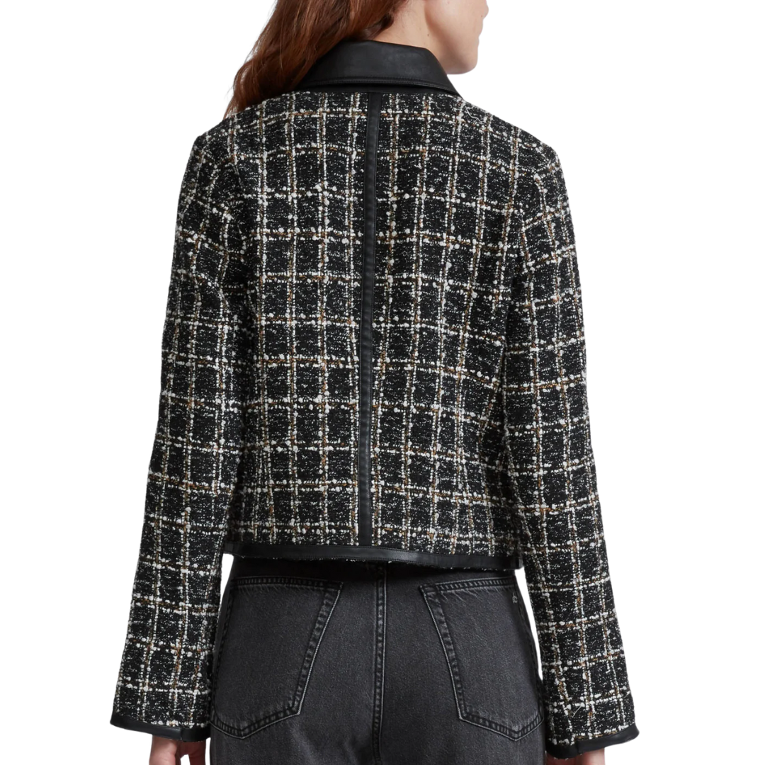 Eloise Blazer in Black Plaid