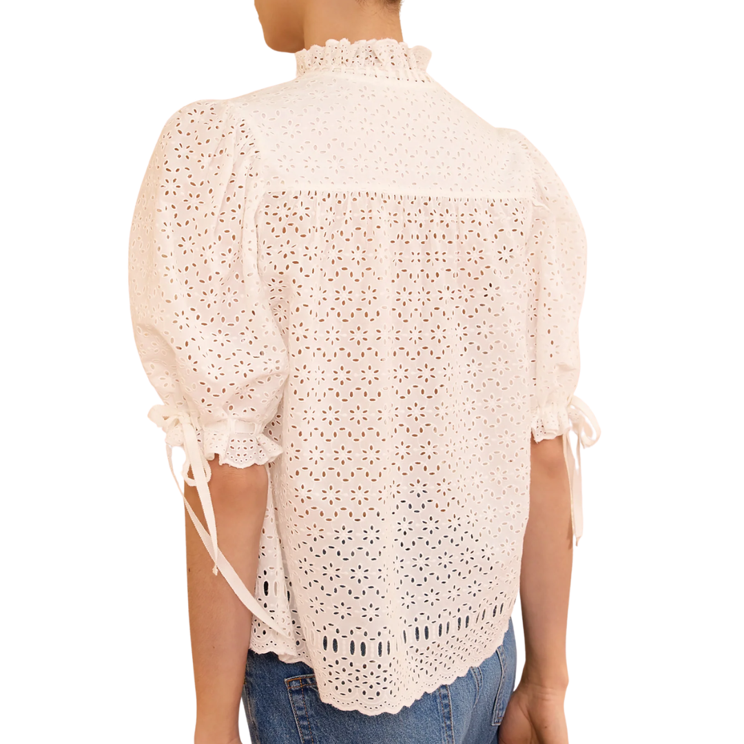 Alouette Cotton Top in Pristine