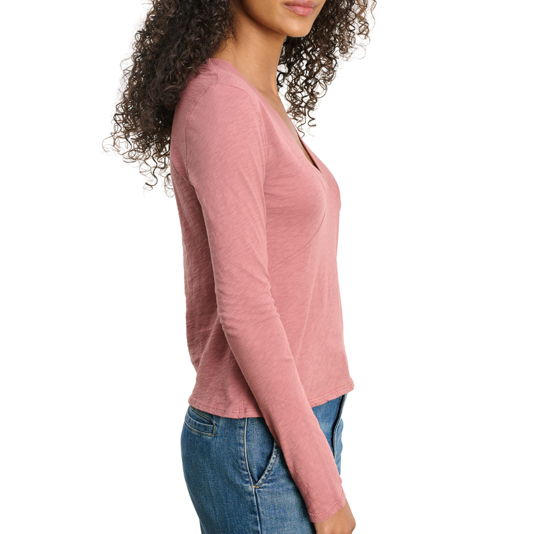 Nessa Top in Dark Blush