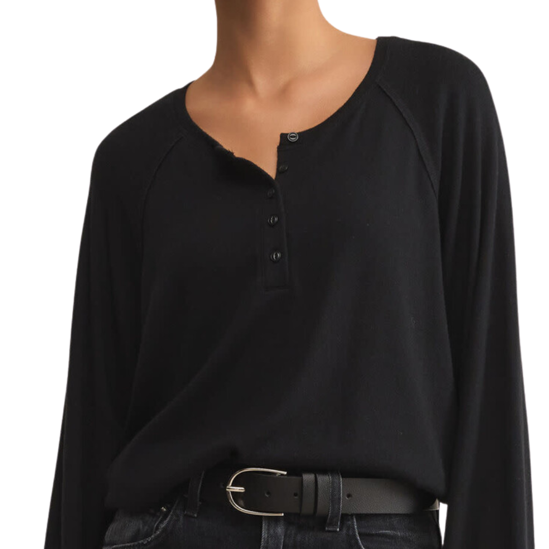 About Town Top in Black